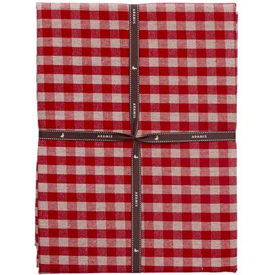 Mantel resinado Vichy rojo