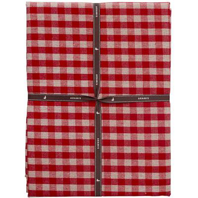 Mantel resinado Vichy rojo