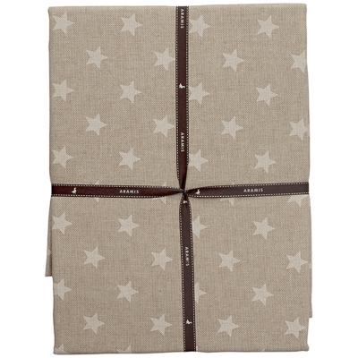 Mantel redondo resinado 140 cm Estrella blanca