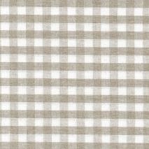 Mantel resinado redondo 140 cm Vichy blanco