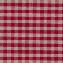 Mantel resinado redondo 140 cm Vichy rojo