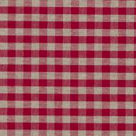 Mantel resinado redondo 140 cm Vichy rojo