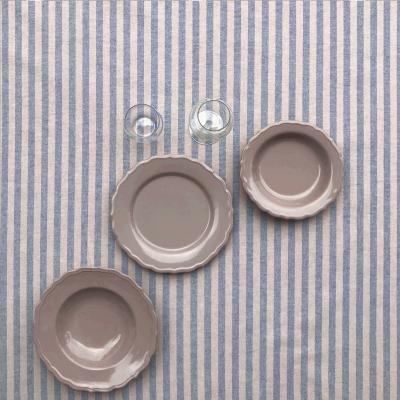 Mantel resinado Es Calo marino redondo 140 cm