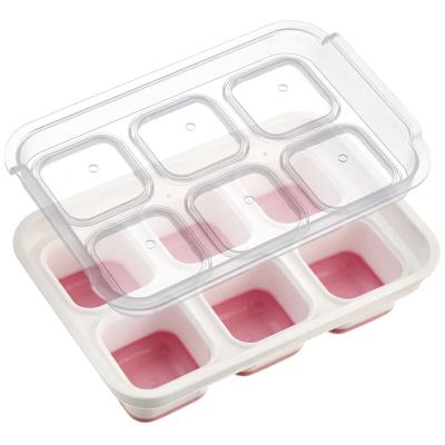 Moldes 6 cubitos XL para caldo con tapa