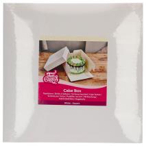 Caja para pasteles blanca 30x30x15 cm
