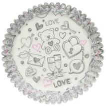 Papel cupcakes x48 Love doodle