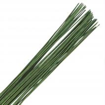 Set 50 alambres para flores calibre 22 verde oliva