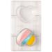 Molde policarbonato para bombones Coraz�n base x2