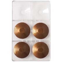 Motllo policarbonat per bombons Plat rod x6