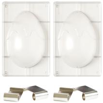 Set 2 molde policarbonato chocolate Huevo Dec 250g