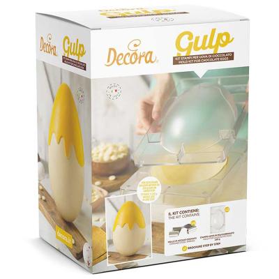 Set 2 molde policarbonato chocolate Huevo Dec 250g