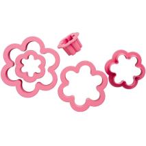 Set 6 talladors galetes Flors tamanys