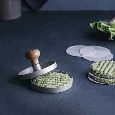 Molde hamburguesa metal con 60 separadores