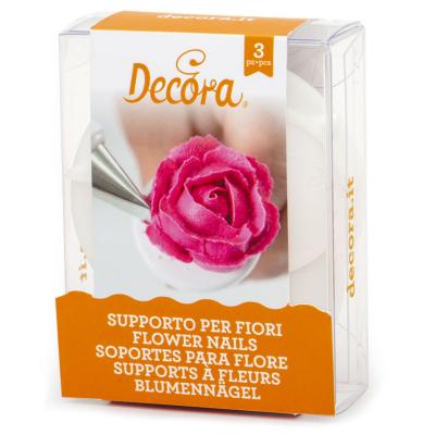 Set 3 clavos para flores 4,5-5,6-5 cm