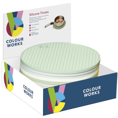 Salvamanteles redondo silicona 20 cm Colours