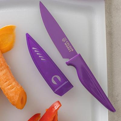 Cuchillo con funda 10 cm Colours