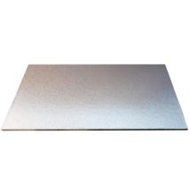 Base pasteles rectangular 40x30 plata 4 mm