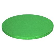 Base pasteles gruesa redonda 25 cm verde
