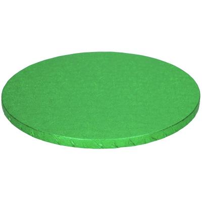 Base pasteles gruesa redonda 30,5 cm verde