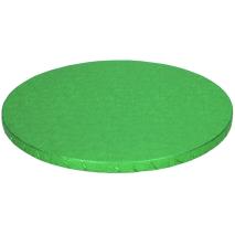Base pasteles gruesa redonda 30,5 cm verde