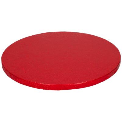 Base pasteles redonda 30 cm Roja