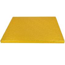 Base pasteles cuadrada 30,5x30,5x1 cm Oro