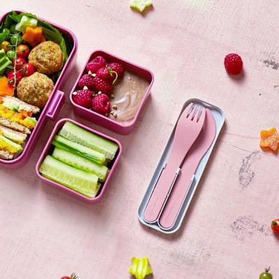 Juego 3 cubiertos infantil fiambrera Monbento