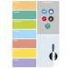Pizarra nevera iman Week Planner con rotulador