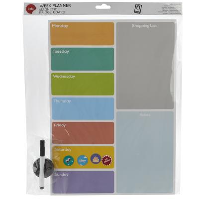 Pizarra nevera iman Week Planner con rotulador