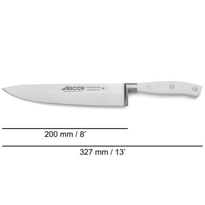 Set 3 cuchillos cocina Arcos Riviera blancos