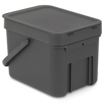 Cubo reciclaje Sort&Go gris