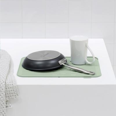 Escurreplatos silicona con salida de agua jade