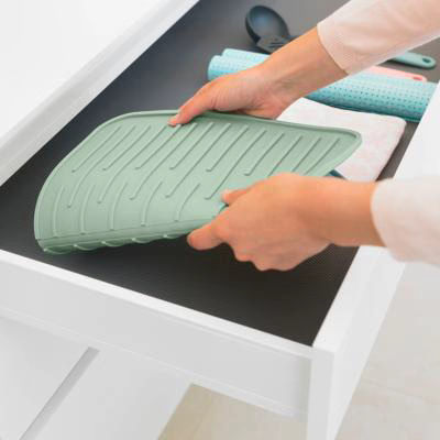 Escurreplatos silicona con salida de agua jade