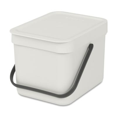 Cubo reciclaje Sort&Go gris claro