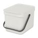 Cubo reciclaje Sort&Go gris claro