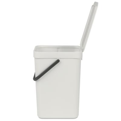 Cubo reciclaje Sort&Go gris claro