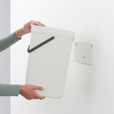 Cubo reciclaje Sort&Go gris claro