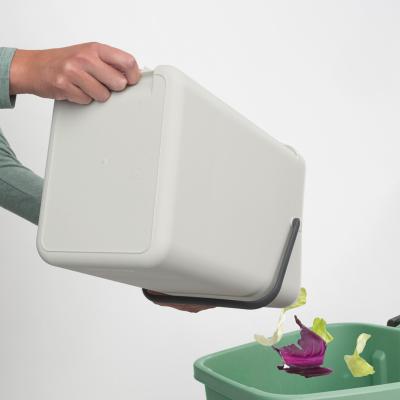 Cubo reciclaje Sort&Go gris claro