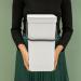Cubo reciclaje Sort&Go gris claro