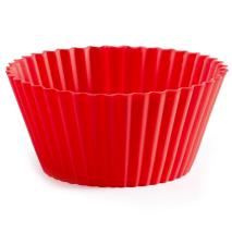 Moldes magdalena individuales silicona x12 rojo