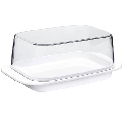 Mantequera con tapa acrilica transparente