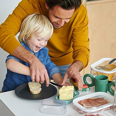 Mantequera con tapa acrilica transparente