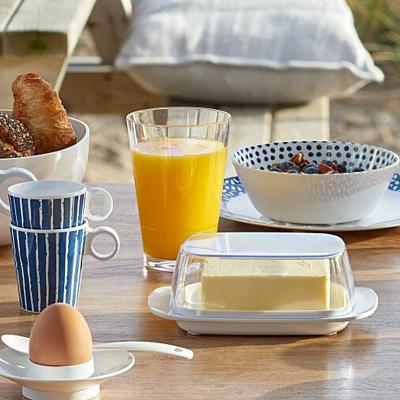 Mantequera con tapa acrilica transparente