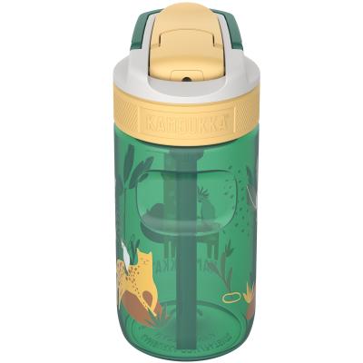 Botella de agua con pajita Lagoon 400 ml Safari