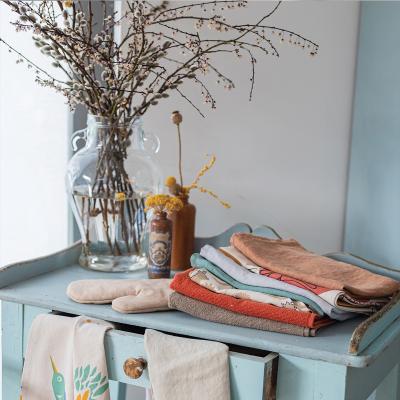 Toalla de cocina Curl 100% algod�n anilla terra