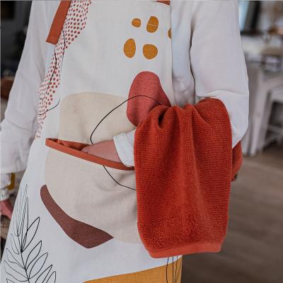 Toalla de cocina Curl 100% algod�n anilla terra