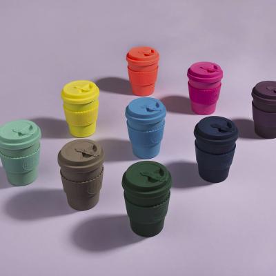 Taza con tapa Ecoffee PLA 240 ml Dark