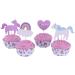 Papel cupcakes y toppers x24 Unicorn