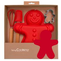 Juego 4 utensilios y molde para Pastelera Ginger