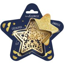 Cortador galletas y stencil Estrella